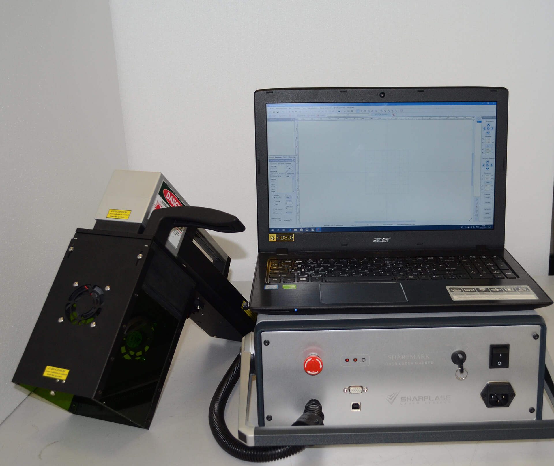 Волоконный лазерный гравер SharpMark Fiber Mobile