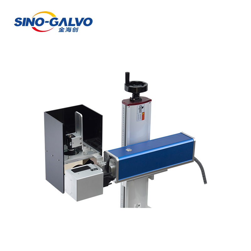 CCD fiber laser marking machine enclosed with camera positioning system